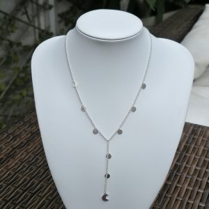 Cadena y Circulos Satinados 45 cm