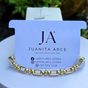 Pulsera Eslabón Enchapado 24k