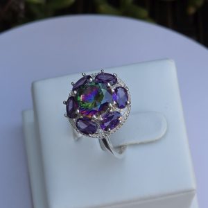 Anillo Flor Circón