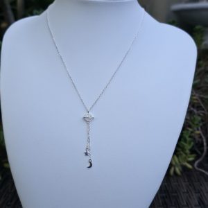 Cadena luna y estrella 45 cm