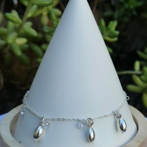 Pulsera Gotas y Cristales