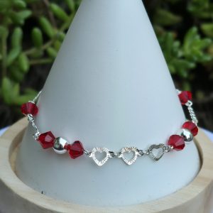 Pulsera Corazón y Rombo